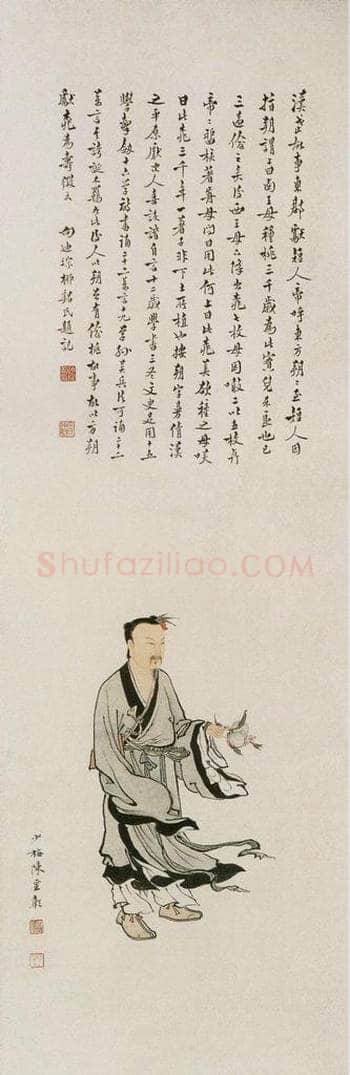 近现代 陈少梅 《古代人物条屏》 书画作品