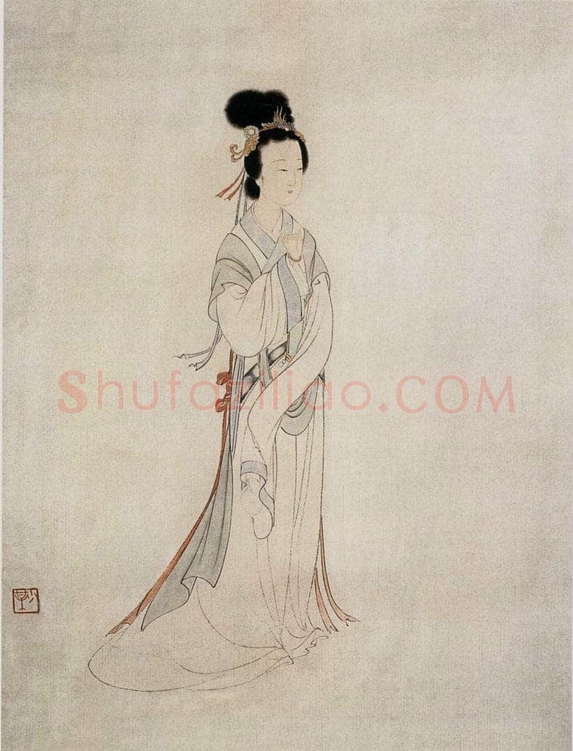 近现代 陈少梅 《仕女图》 书画作品