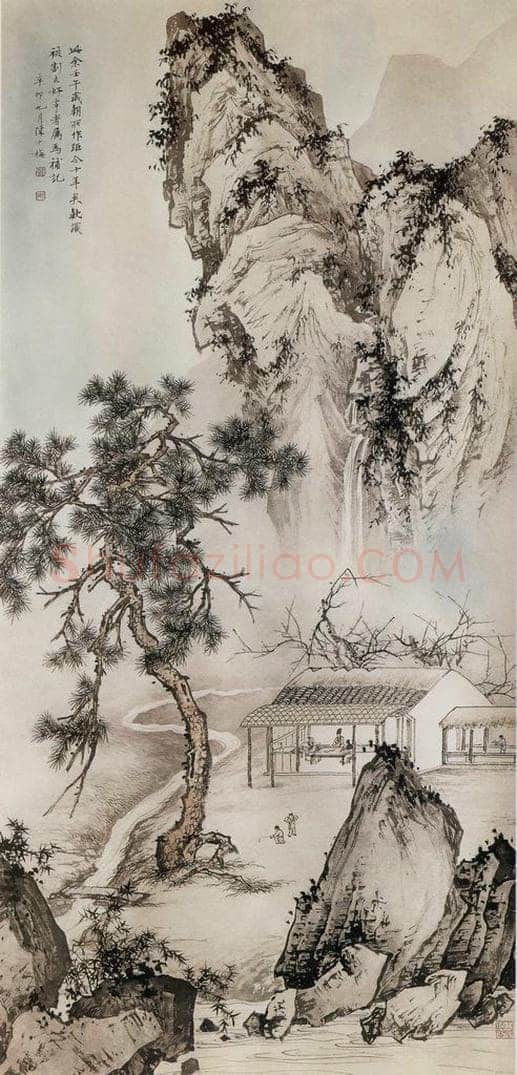 近现代 陈少梅 《岁朝图》 书画作品