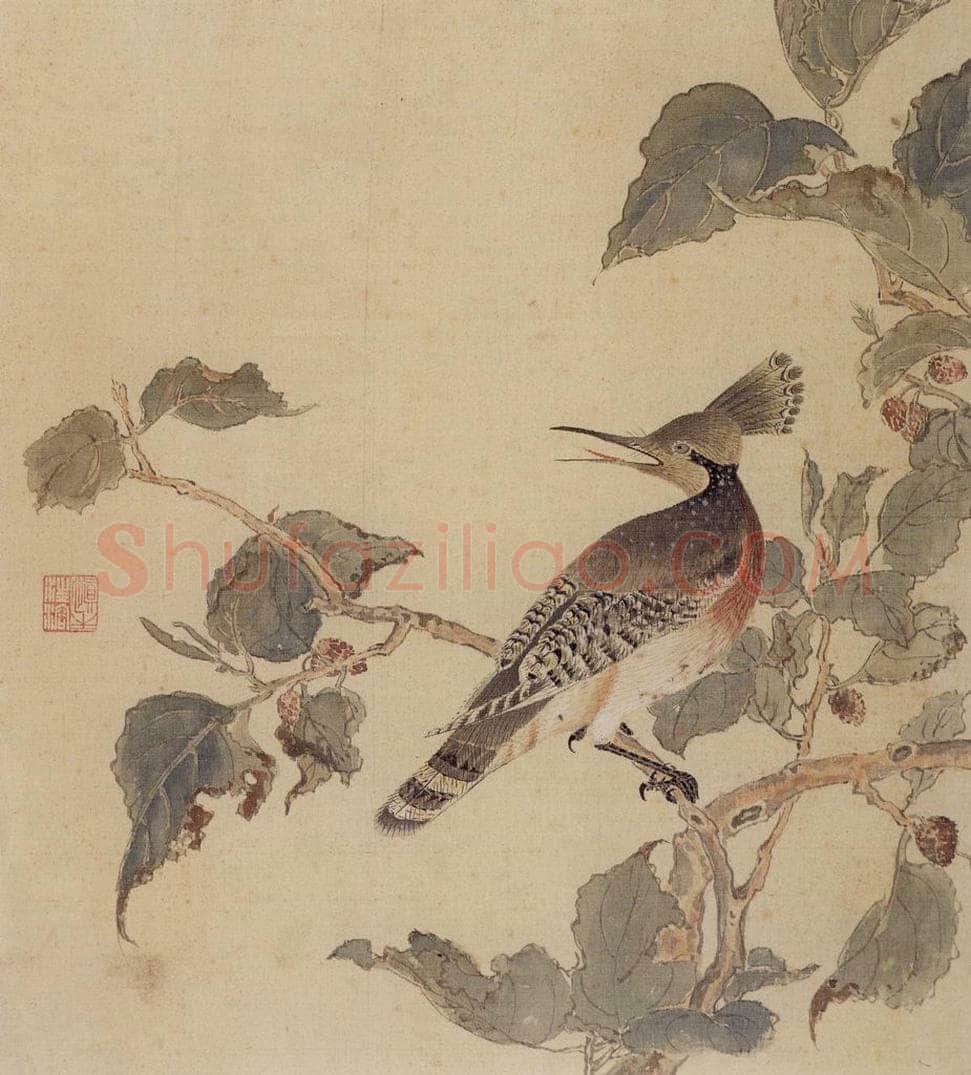 1936年 汪慎生 《工笔花鸟册页》 书画作品