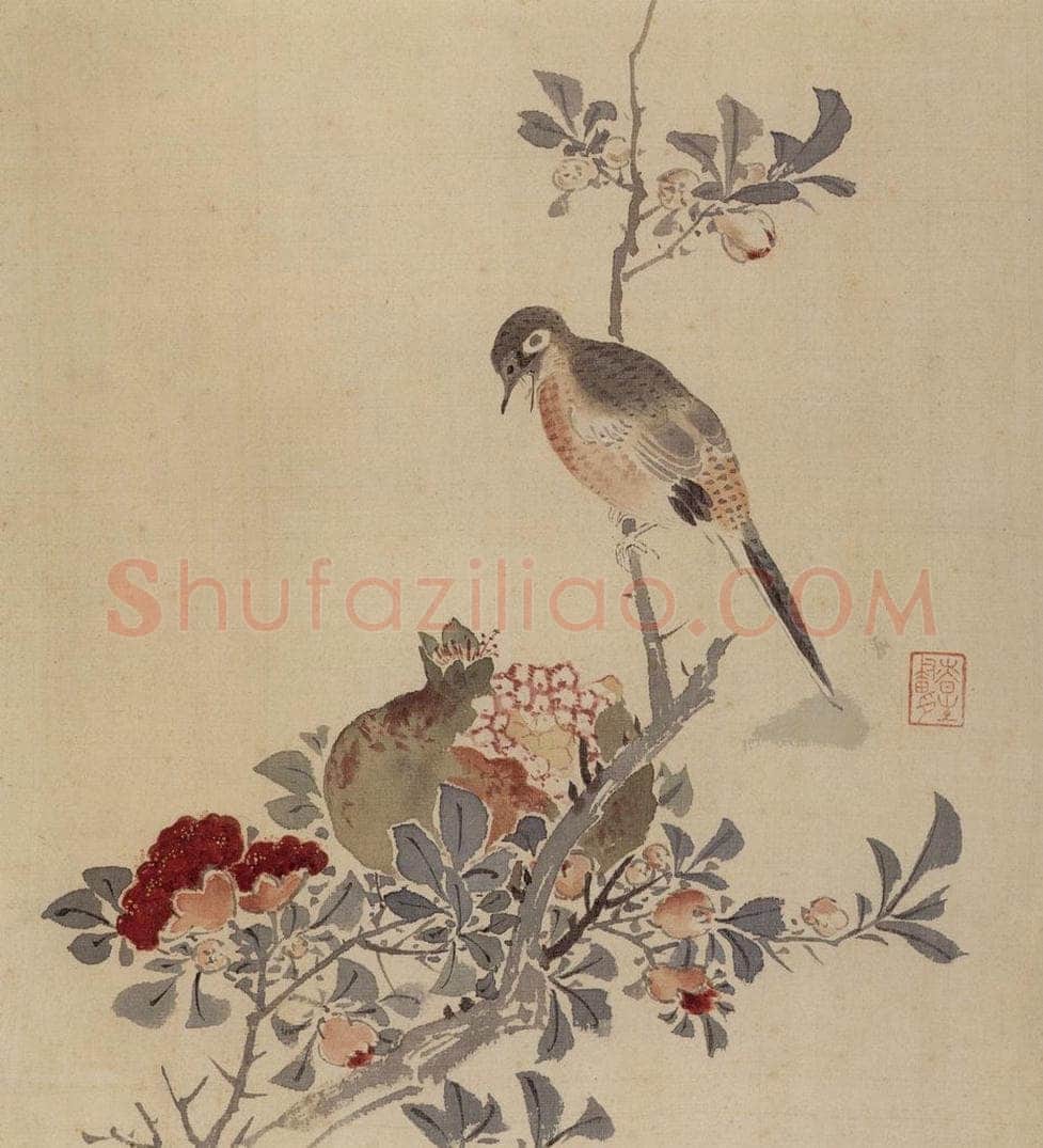 1936年 汪慎生 《工笔花鸟册页》 书画作品