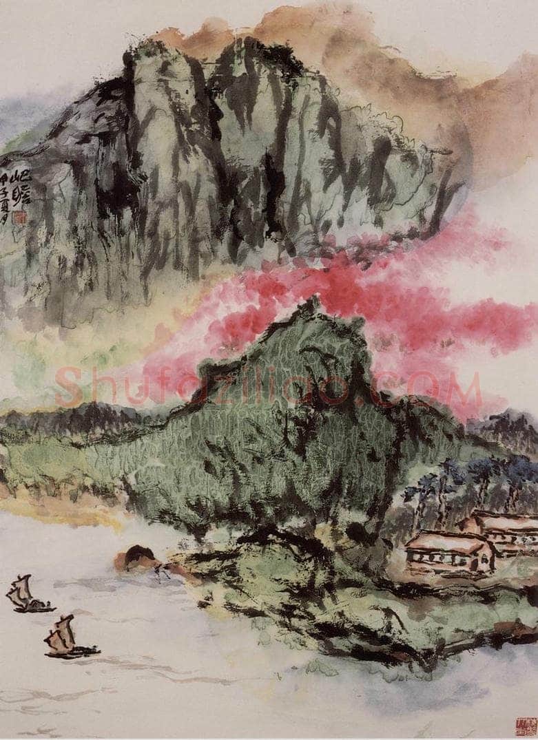 1984年 朱屺瞻 《大地春意浓》 书画作品