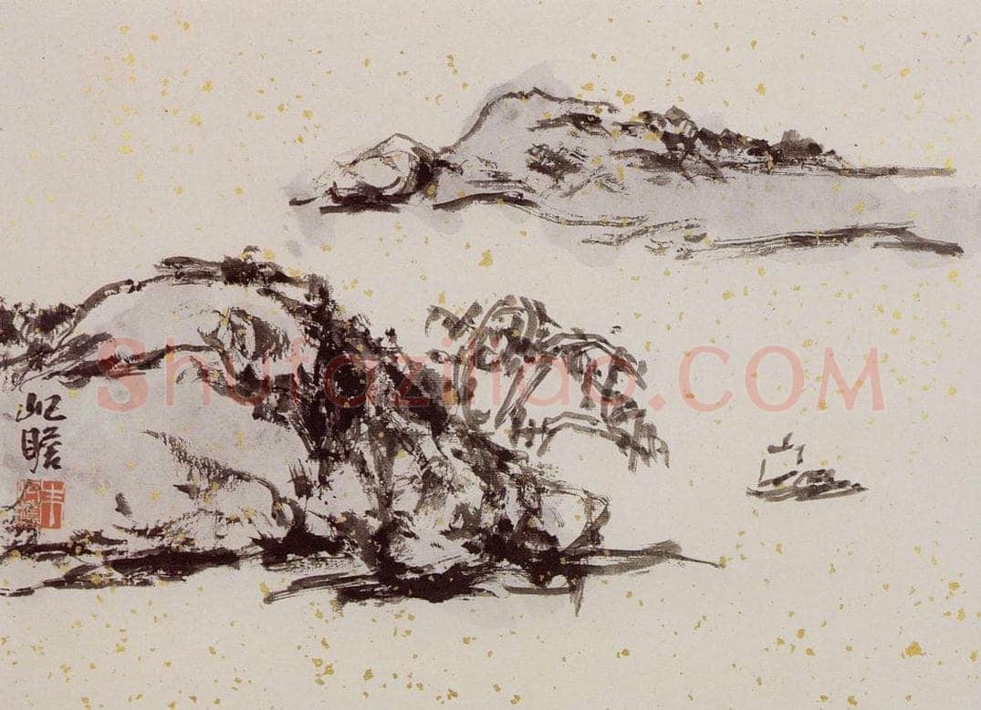 1991年 朱屺瞻 《山水册》 书画作品
