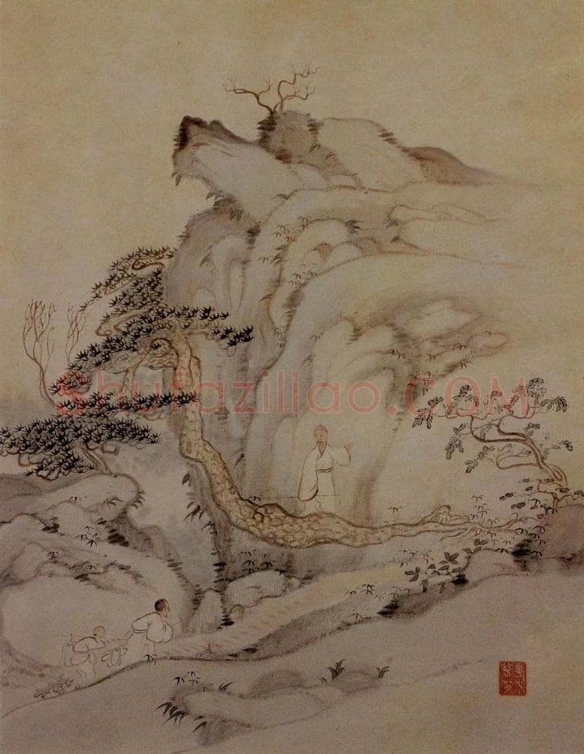 明末清初 石涛 黄山图册21开 书画作品
