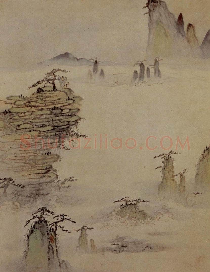 明末清初 石涛 黄山图册21开 书画作品