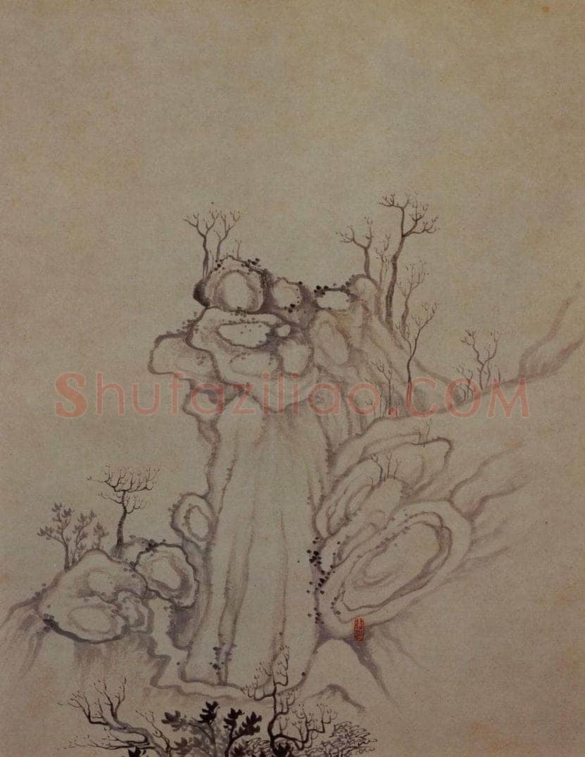 明末清初 石涛 黄山图册21开 书画作品