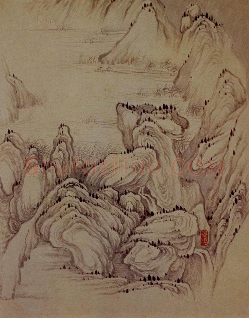 明末清初 石涛 黄山图册21开 书画作品