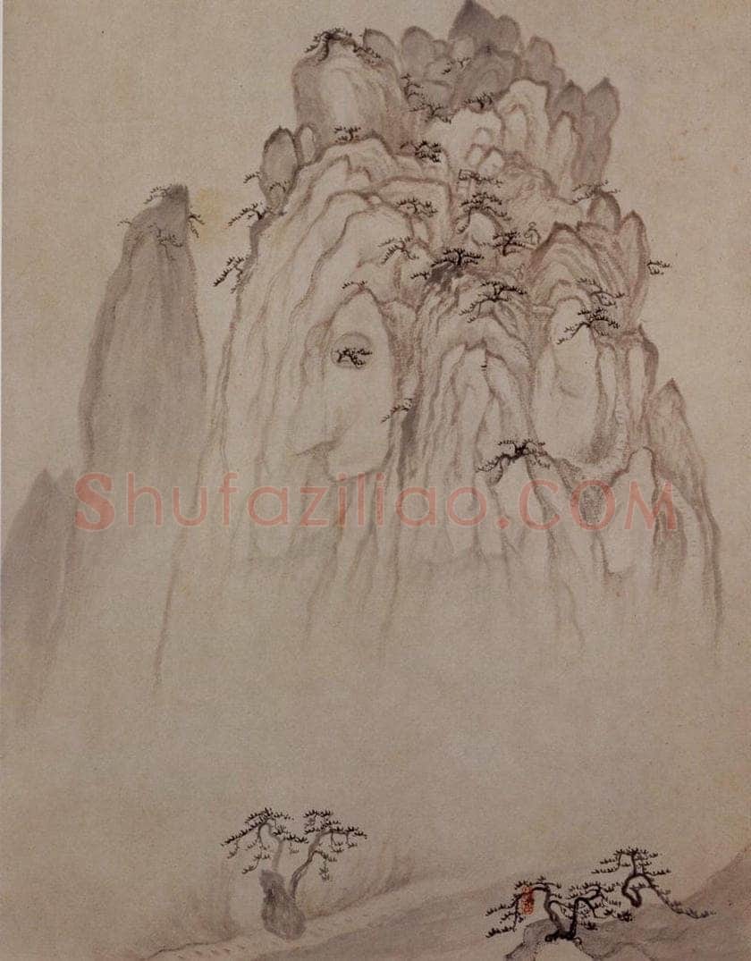明末清初 石涛 黄山图册21开 书画作品
