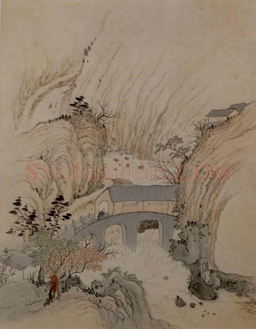 明末清初 石涛 黄山图册21开 书画作品
