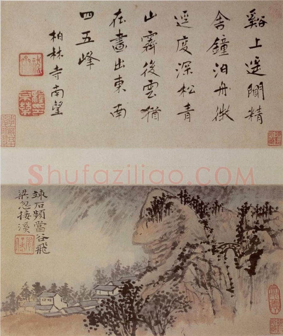 明末清初 石涛 山水册 书画作品