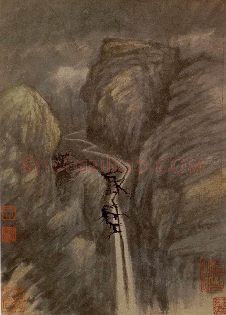 明末清初 石涛 金山龙游寺图册 书画作品
