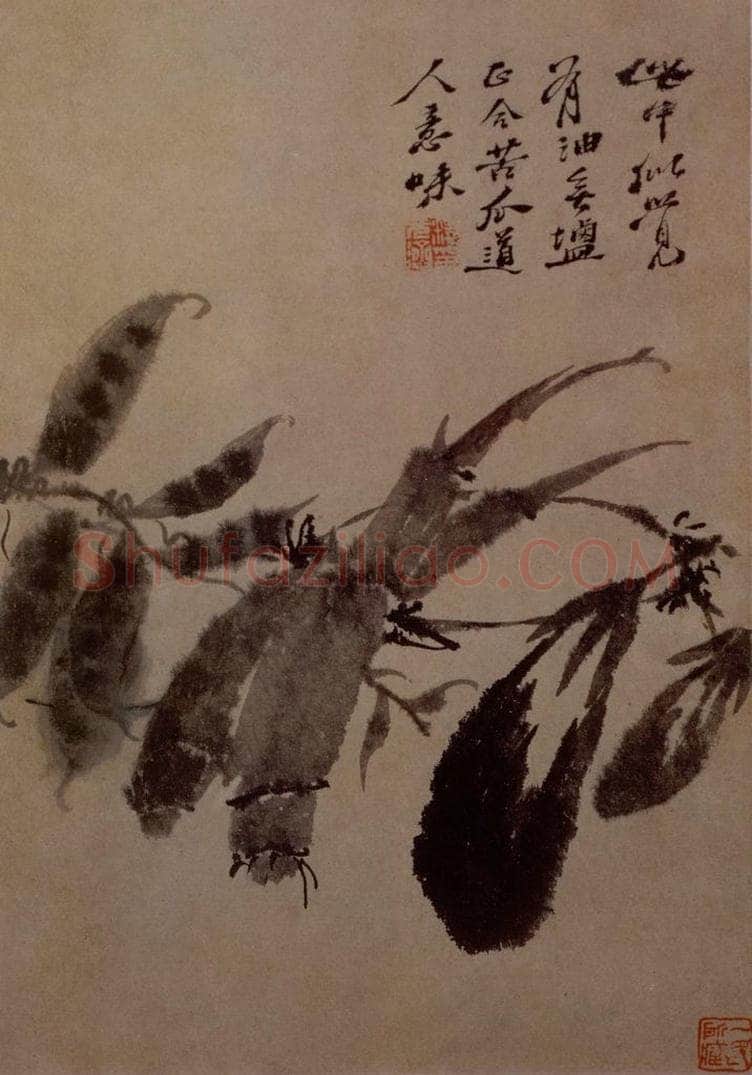 明末清初 石涛 花卉图册 书画作品