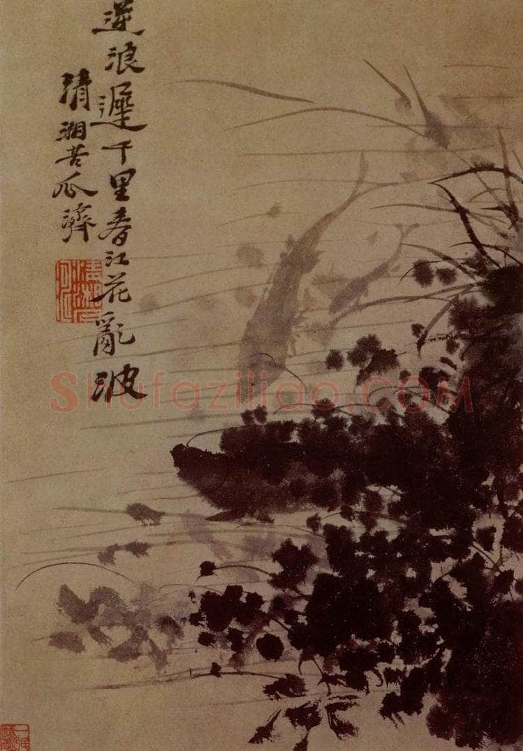 明末清初 石涛 花卉图册 书画作品
