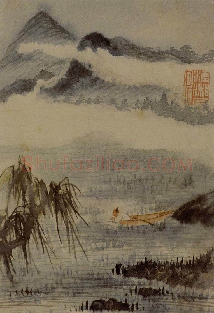 明末清初 石涛 山水 书画作品