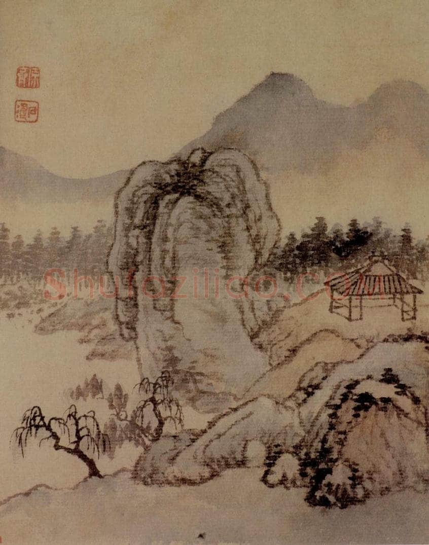 明末清初 石涛 山水10开 书画作品