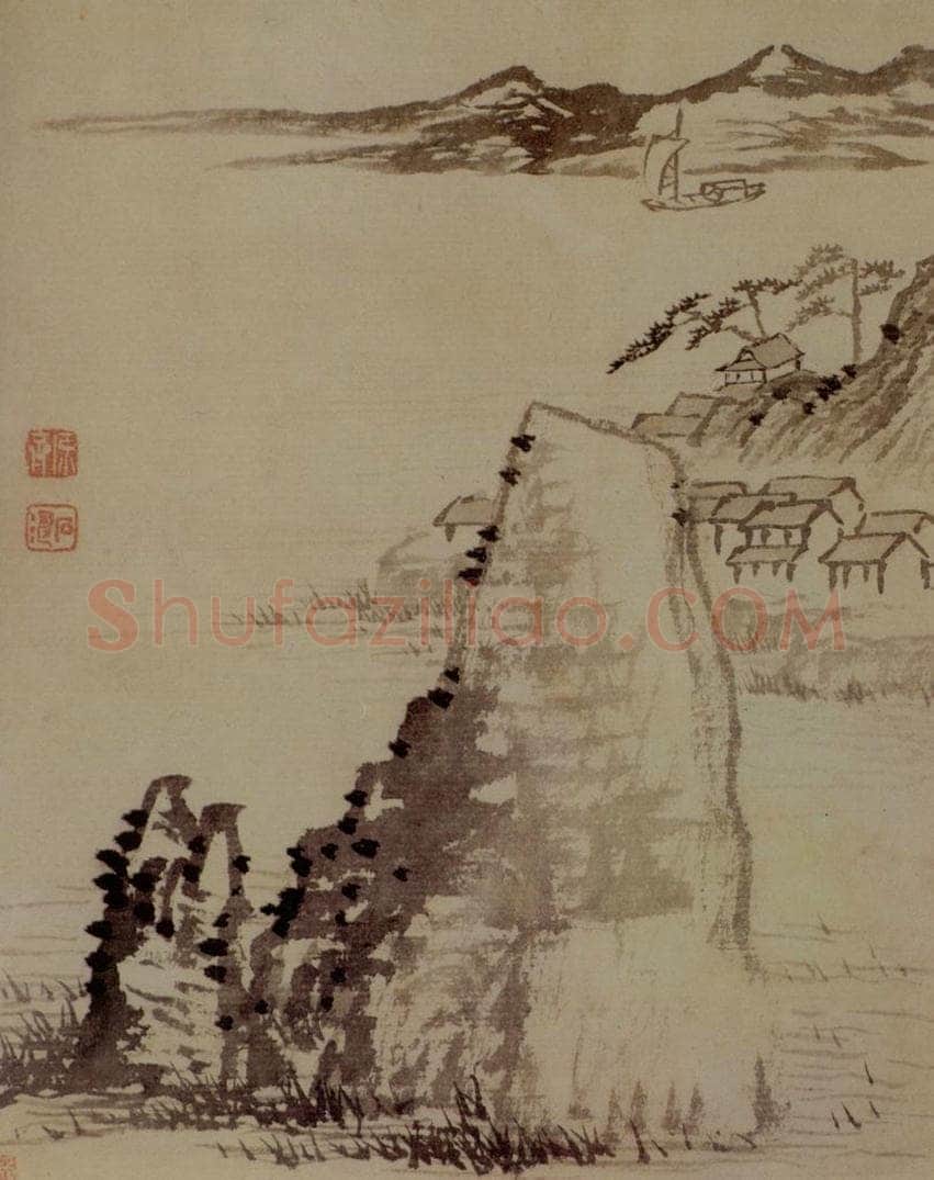 明末清初 石涛 山水10开 书画作品