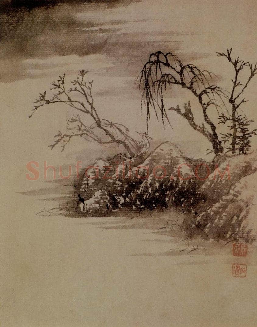 明末清初 石涛 山水10开 书画作品