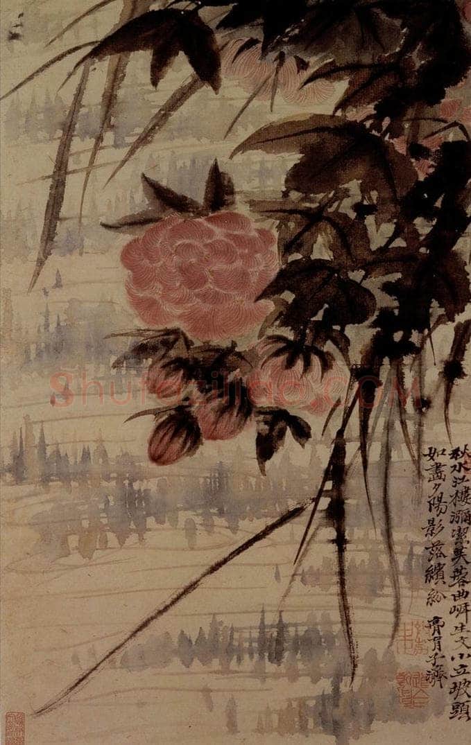 明末清初 石涛 山水花卉8开 书画作品