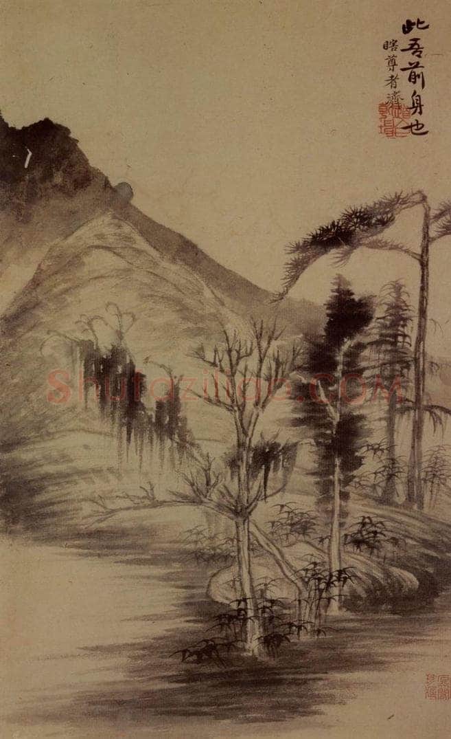 明末清初 石涛 山水花卉8开 书画作品