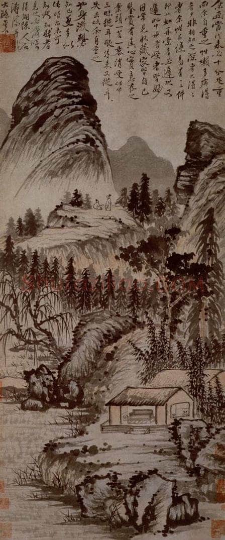 明末清初 石涛 山水 书画作品