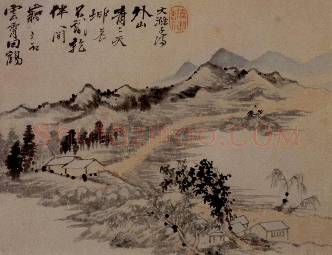 明末清初 石涛 山水10开 书画作品
