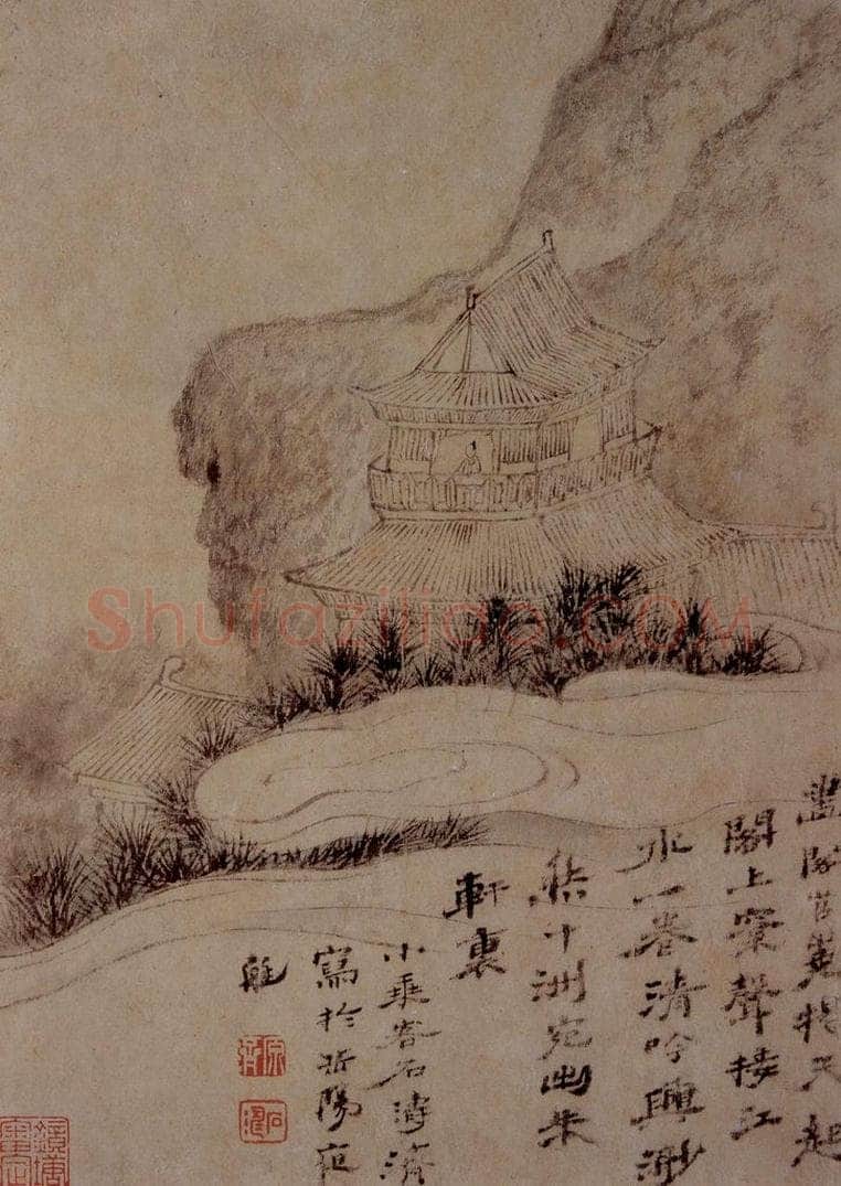 明末清初 石涛 山水花卉册 书画作品