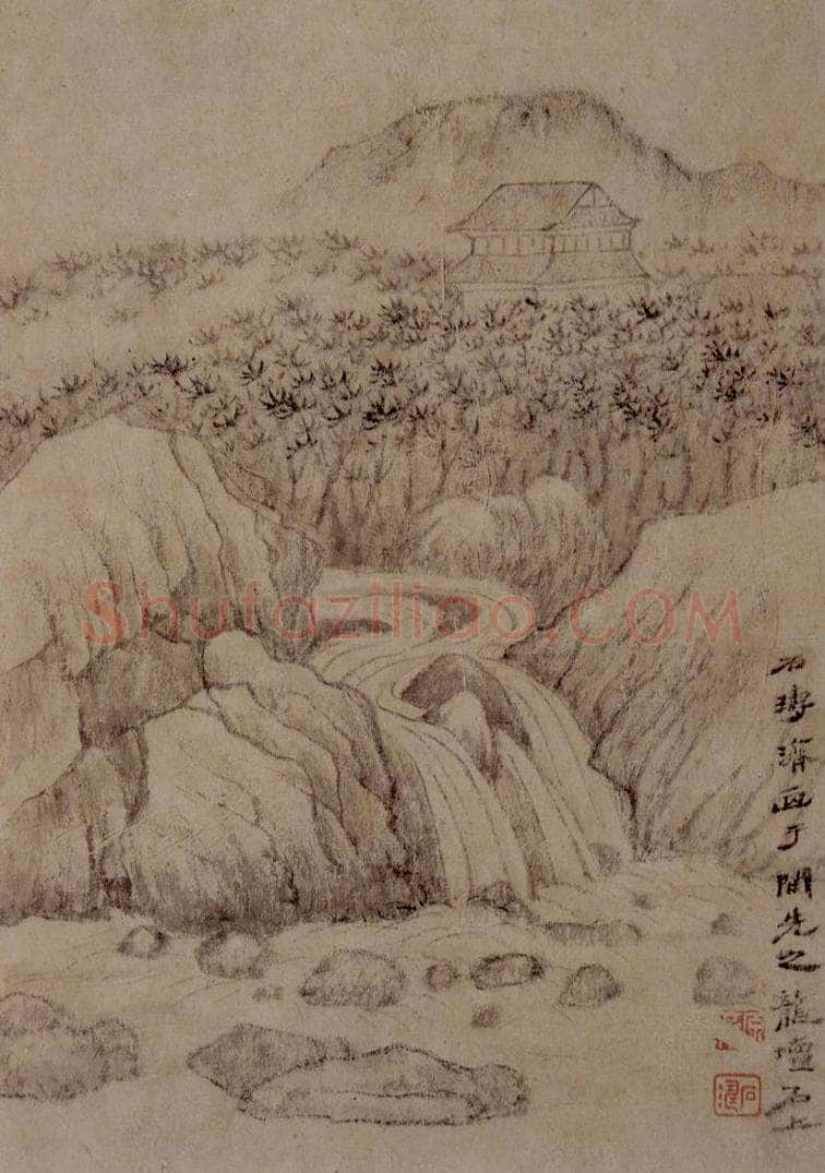 明末清初 石涛 山水花卉册 书画作品
