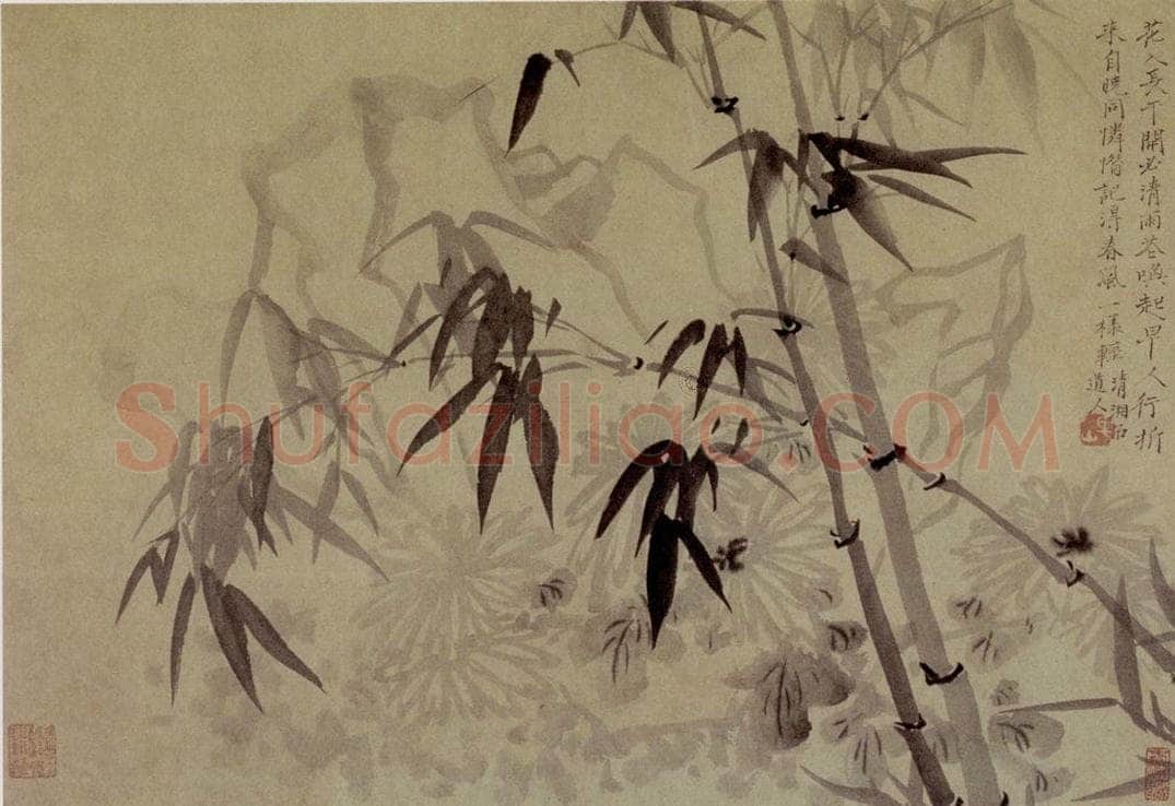 明末清初 石涛 书画轴 书画作品