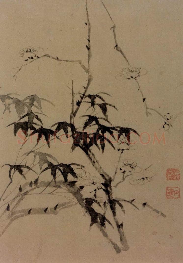 明末清初 石涛 山水花卉册 书画作品