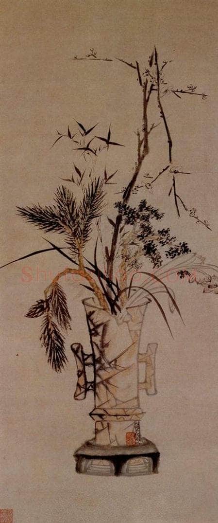 明末清初 石涛 六君子图 书画作品