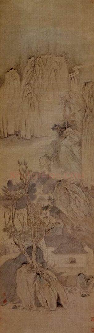 明末清初 石涛 十二条屏 书画作品