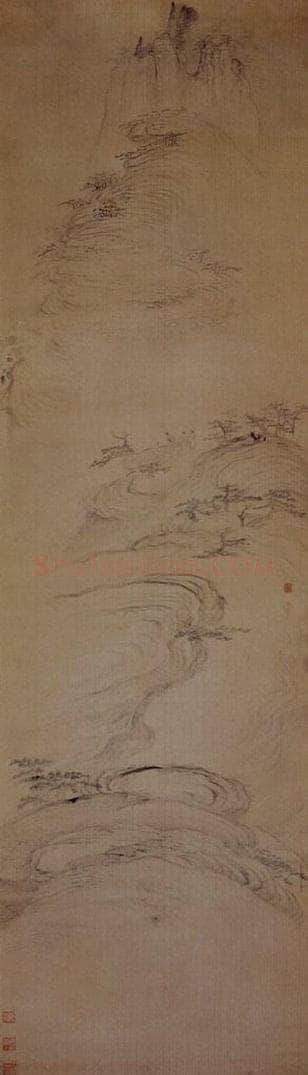 明末清初 石涛 十二条屏 书画作品