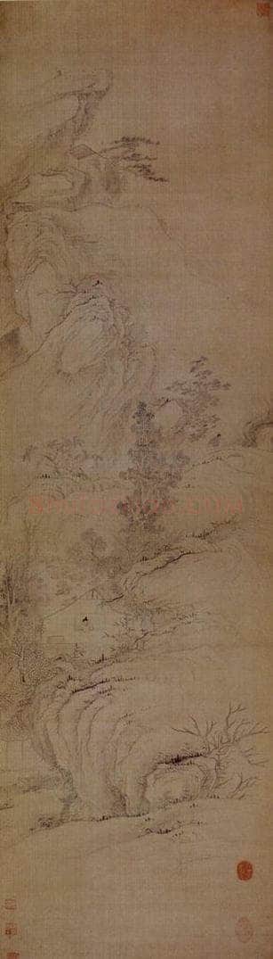 明末清初 石涛 十二条屏 书画作品
