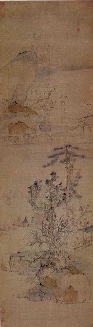 明末清初 石涛 十二条屏 书画作品