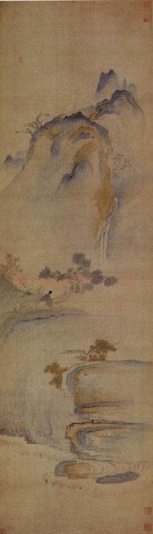 明末清初 石涛 十二条屏 书画作品