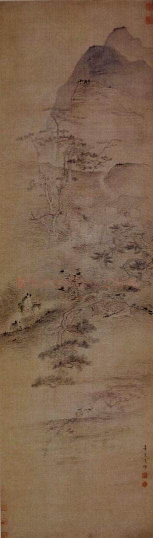 明末清初 石涛 十二条屏 书画作品