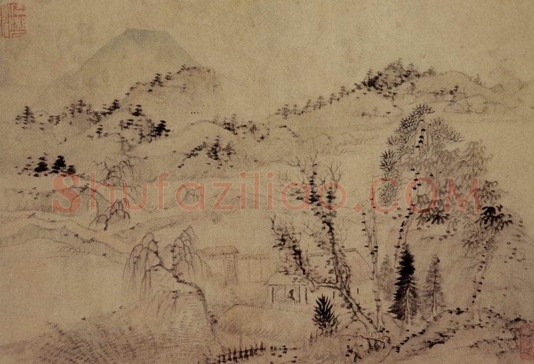 1695年 石涛 《山水册8开》 书画作品