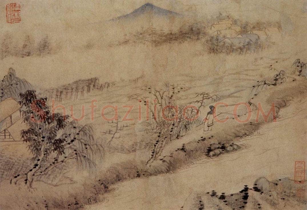 1695年 石涛 《山水册8开》 书画作品