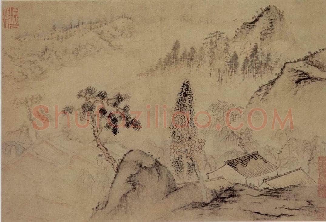 1695年 石涛 《山水册8开》 书画作品