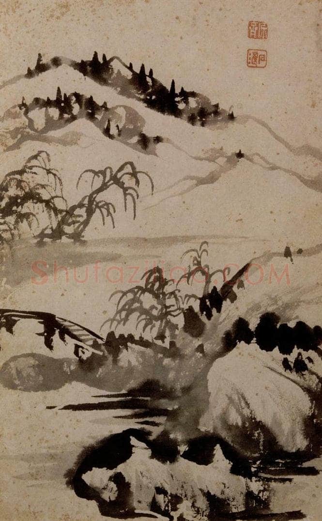 1698年 石涛 《山水册》 书画作品