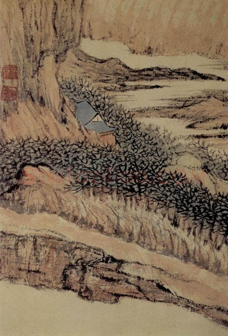  石涛 《山水册》 书画作品