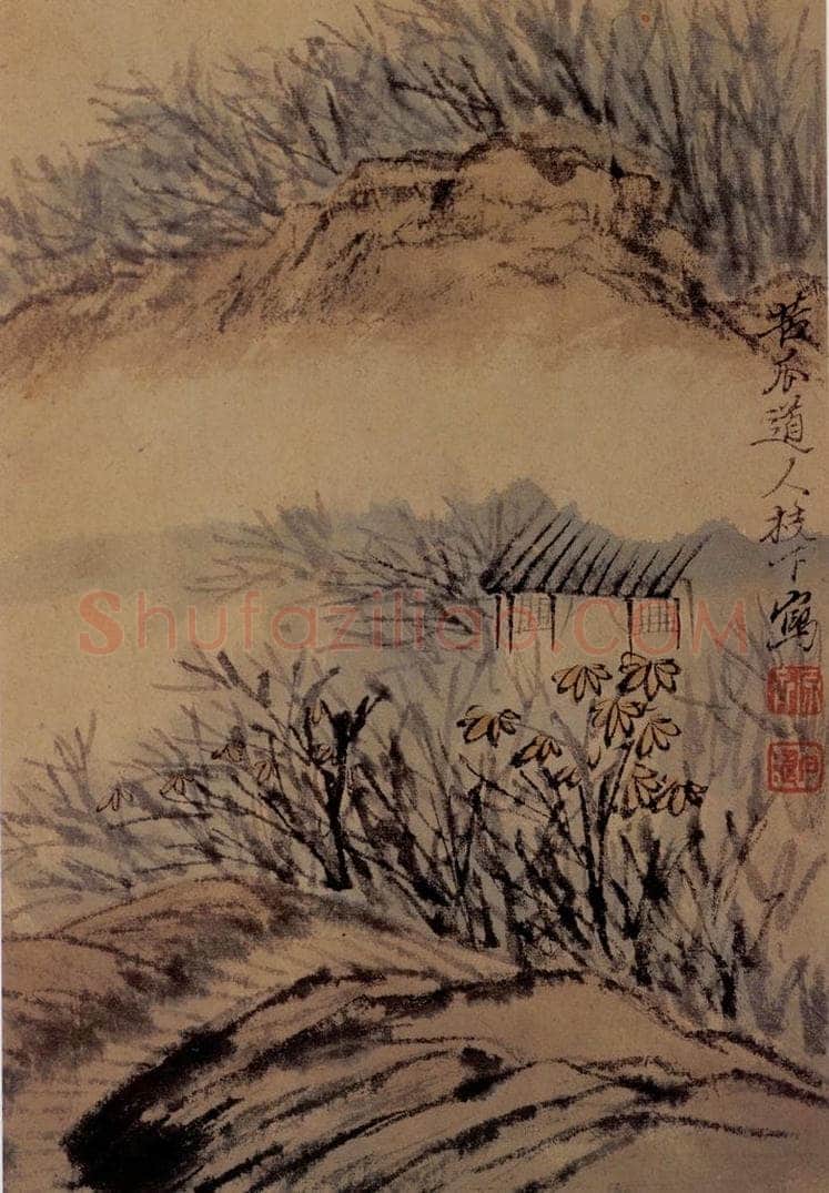  石涛 《山水册》 书画作品