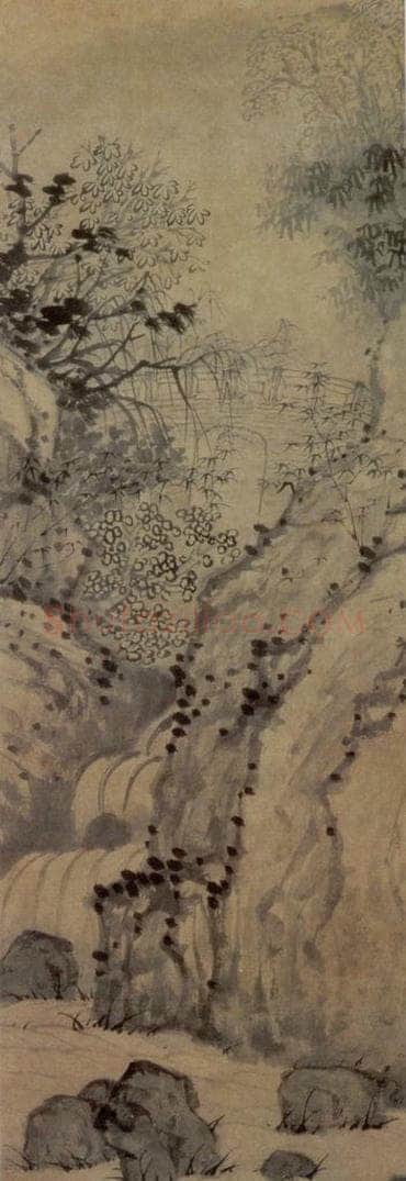 1679年 石涛 《独峰石桥图》 书画作品