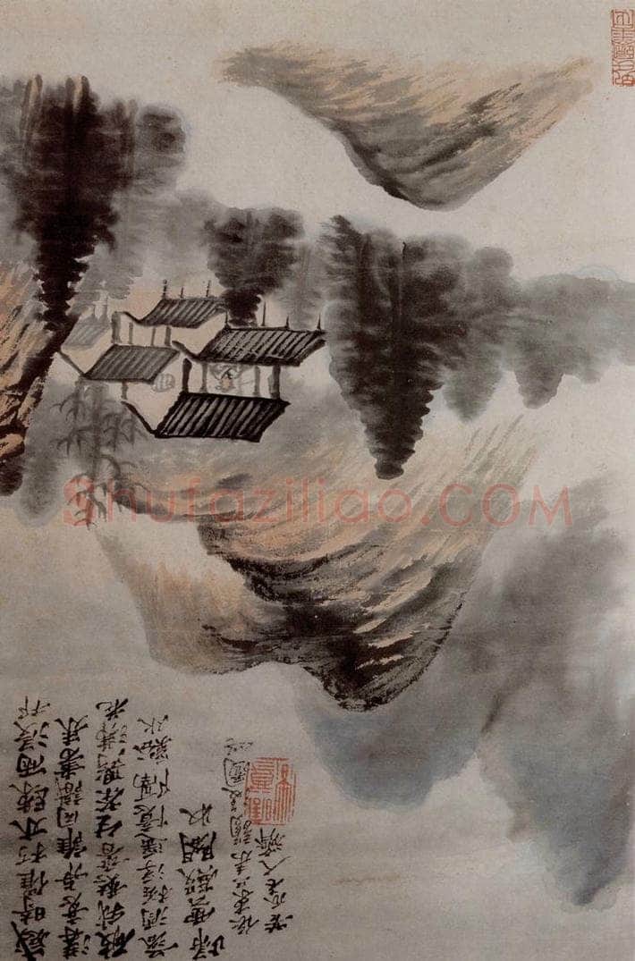 1690年 石涛 《书画杂册14开》 书画作品
