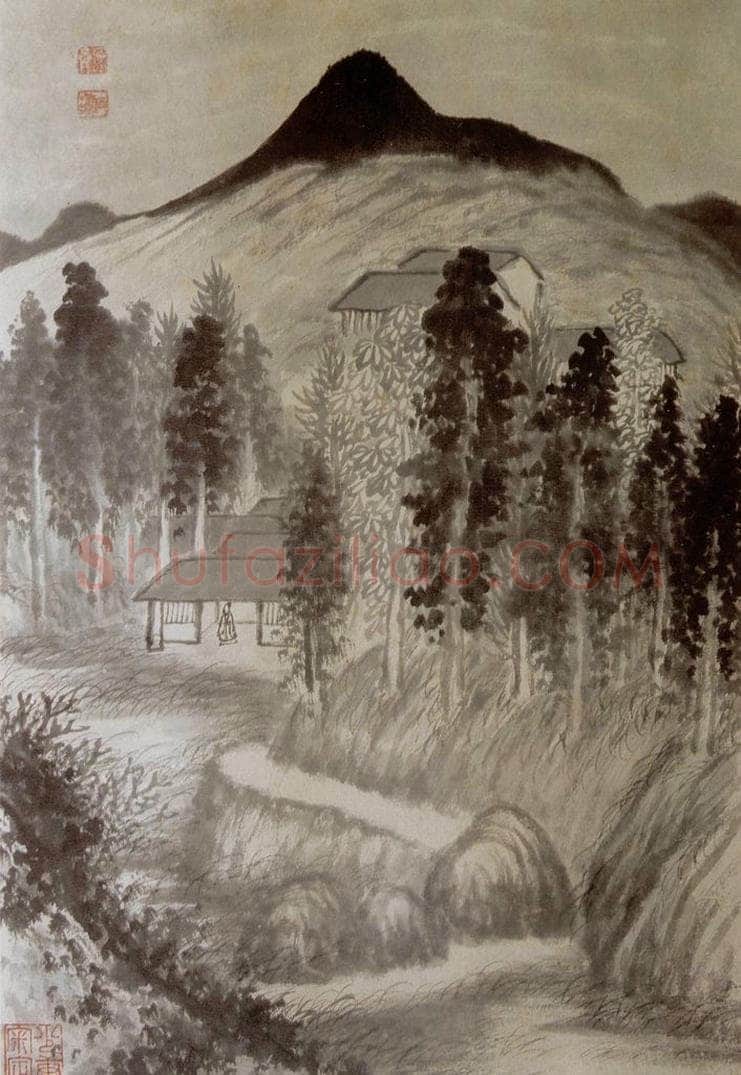 1690年 石涛 《书画杂册14开》 书画作品