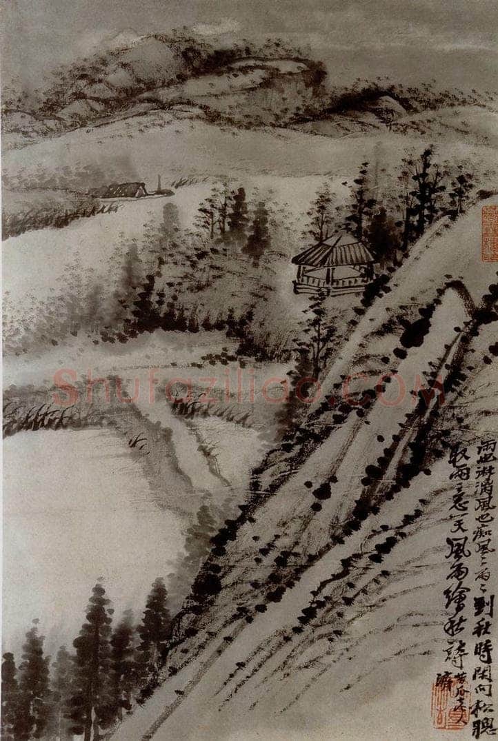1690年 石涛 《书画杂册14开》 书画作品
