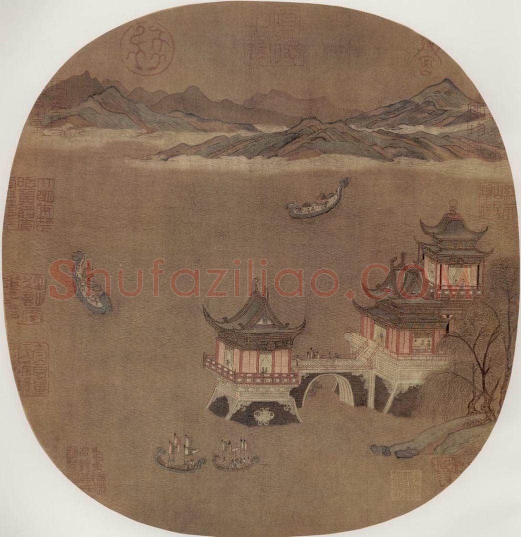 南宋 无名氏 龙舟竞渡图 书画作品