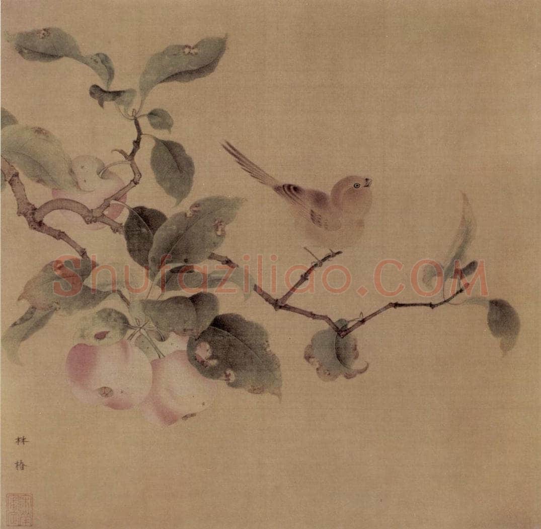 南宋 林椿 《果熟来禽图》 书画作品