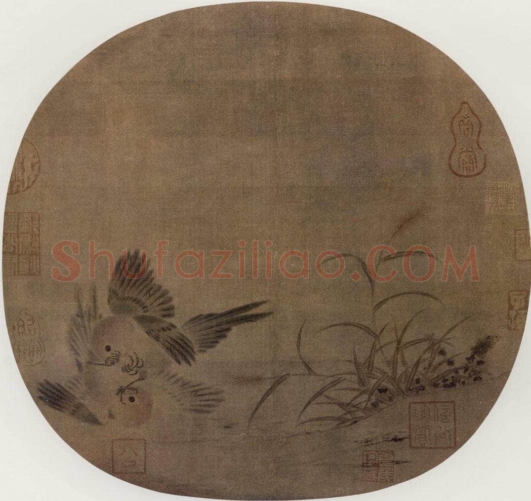 南宋  斗雀图 书画作品