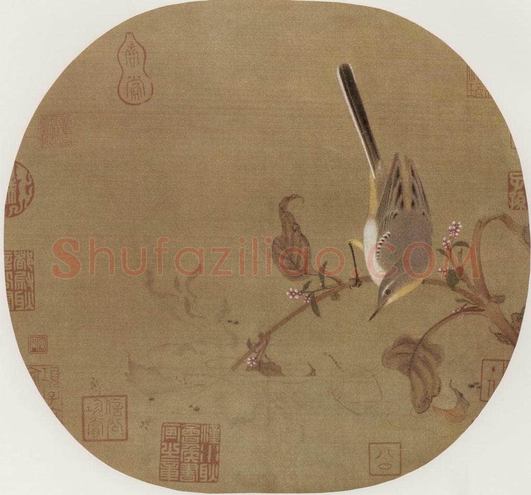 北宋 徐崇矩 《红蓼水禽图》 书画作品